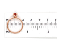 14k Rose Gold .92ct Oregon Genuine Natural Sunstone Ring Size 6.75 (#J7207)
