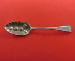 Thomas Wallis II English Georgian Sterling Silver Berry Spoon w/Embossed Peaches