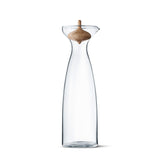 Alfredo by Georg Jensen Clear Glass Carafe 1 Liter with Oak Stopper - New