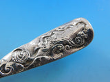 Hizen by Gorham Sterling Silver Fish Server Bright-cut Flowers on Blade 11 3/4"