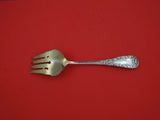Chrysanthemum by Durgin Sterling Silver Salad Serving Fork GW 8 3/4"