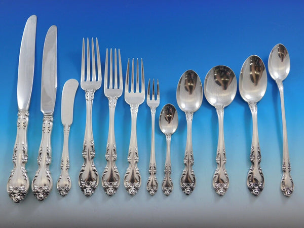 Melrose by Gorham Sterling Silver Flatware Set 12 Service 207 Pieces Dinner Size