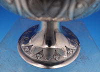 Austrian .813 Silver Sugar Bowl w/ 3-D Leaf and Flower 3 Level Finial (#8442)