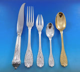 Elysee by Puiforcat French Sterling Silver Flatware Set 12 Dinner Service 67 pcs