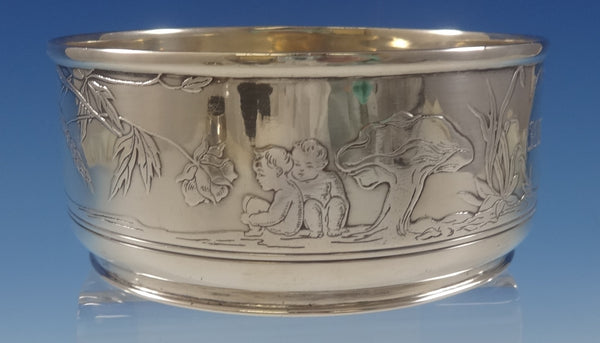 Tiffany & Co. Sterling Silver Child's Bowl with Acid-Etched Fairies (#0808)