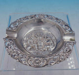 Dutch .833 Silver Ash Tray w/Pierced Rim and Figural Scene 3 3/4" x 1/2" (#4259)