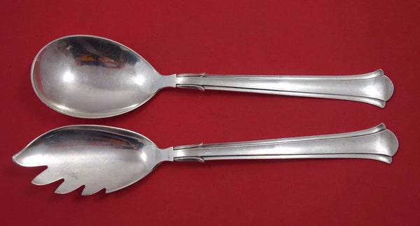 Cohr Sterling Silver Salad Serving Set 2pc All Sterling 11" Heirloom Silverware