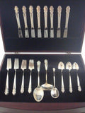 Bridal Veil by International Sterling Silver Flatware Set for 8 Service 35 pcs