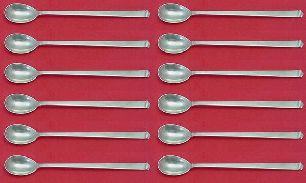 Hampton by Tiffany and Co Sterling Silver Iced Tea Spoon Set 12 pieces 7 5/8"