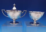 Hamilton by Tiffany and Co Sterling Silver Sugar Bowl and Waste Set 2pc (#8130)