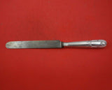 Shell by Moses Brent Sterling Silver Dinner Knife Blunt w/ Steel Blade 11 1/4"