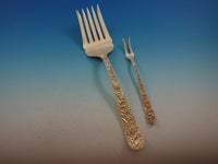 Repousse by Kirk Sterling Silver Flatware Set for 12 Service 134 Pieces Dinner