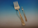 Repousse by Kirk Sterling Silver Flatware Set for 12 Service 134 Pieces Dinner