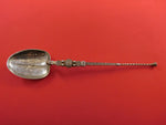 English Victorian Sterling Silver Coronation Spoon Vermeil Circa 1901 10"