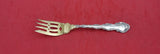 Strasbourg by Gorham Sterling Pastry Fork GW w/bar & 2 holes 4-tines  5 3/4"