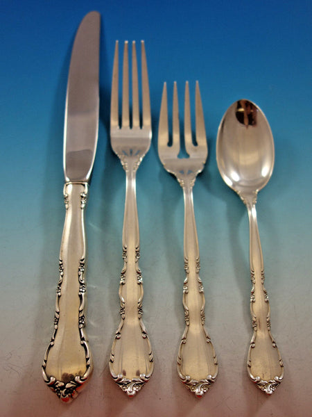 Mignonette by Lunt Sterling Silver Flatware Set for 12 Service 48 pieces
