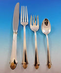 Edgemont Gold by Gorham Sterling Silver Flatware Set For 12 Service 54 Pieces