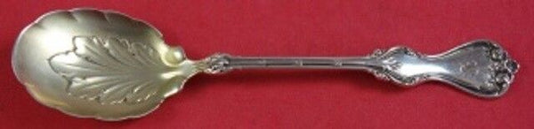 Duke of York by Whiting Sterling Silver Sugar Spoon Gold Washed 5 3/4" Serving