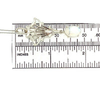 14k White Gold Oval 2.84ct Genuine Natural Moonstone Pendant (#J5367)