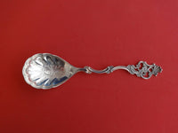 Oldemor by Th. Marthinsen Norwegian Sterling Preserve Spoon Engraved Bowl 7 5/8"