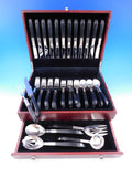 Contrast by Lunt Sterling Silver Flatware Set Service Mid Century Modern 54 pcs