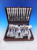 Royal Husk by CJ Vander English Sterling Silver Flatware Set 12 Dinner 72 pieces