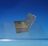 Lutz Sterling Silver Stamp Box Handmade Bright-Cut Flowers c.1910 (#5588)