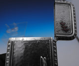 Mixed Metals by Whiting Card Case Hammered Applied Figural Japanese Boat (#8940)