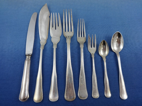 Old Danish by Cohr Sterling Silver Flatware Set Service 66 Pieces
