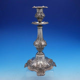 Les Six Fleurs by Reed & Barton Sterling Silver Pair of Candlesticks (#4171)