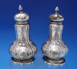 Durgin Sterling Silver Salt and Pepper Shakers #1833 Engraved (#7093)