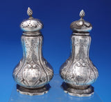 Durgin Sterling Silver Salt and Pepper Shakers #1833 Engraved (#7093)