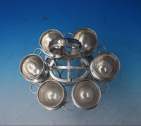 Kings by H.I. Sterling Silver Poached Egg Server with 6 cups 7pc (#5471)