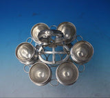 Kings by H.I. Sterling Silver Poached Egg Server with 6 cups 7pc (#5471)