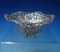 English Sterling Silver Sweet Meat Dish Pair with Bows and Flowers (#5357)