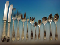 Van Dyke by International Sterling Silver Flatware Set Service 119 Pcs S Mono