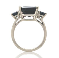 14k Gold 8.07 Carat Bi-Color Teal Purple Genuine Natural Tourmaline Ring #J6986