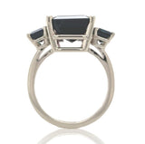 14k Gold 8.07 Carat Bi-Color Teal Purple Genuine Natural Tourmaline Ring #J6986