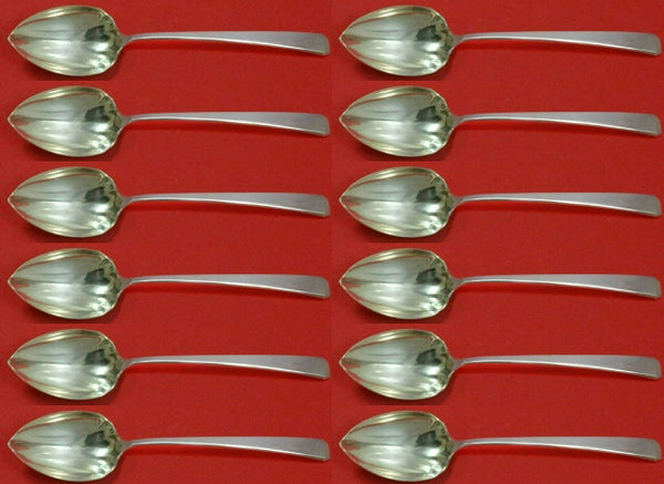 Craftsman by Towle Sterling Silver Grapefruit Spoon Custom Set 12 pcs 6" Fluted