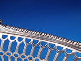 English Georgian Sterling Silver Basket with Swing Handle Pierced Ribbon (#8388)