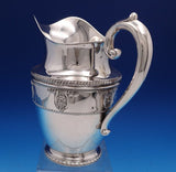 Rose Point by Wallace Sterling Silver Water Pitcher #4640-9 9 1/2" Tall (#7941)