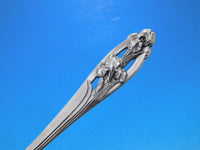 Silver Iris by International Sterling Silver Flatware Set for 12 Service 82 pcs