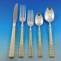 Golden Tradewinds by International Sterling Silver Flatware Set Service 45 pcs