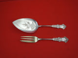 Alhambra by Whiting Sterling Silver Pie Set 7-pc in fitted box brite-cut 8 7/8"