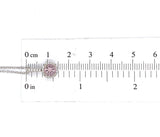14k Gold .58ct Pink Genuine Natural Morganite Pendant with Diamond Halo (#J6469)