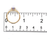 14k Yellow Gold .94ct Genuine Natural Ceylon Blue Sapphire Ring 6.75 (#J7318)