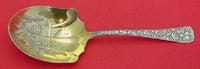 Arlington By Towle Sterling Silver Berry Spoon GW Bright-Cut Dated June 27, 1888