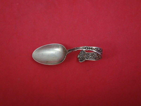 Dresden by Whiting Sterling Silver Baby Spoon with Bent Handle Original 3 1/2"