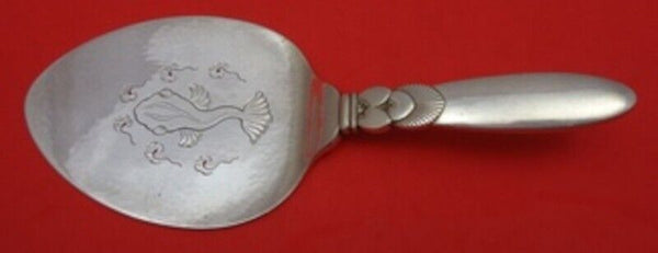 Cactus by Georg Jensen Sterling Silver Fish Server HH AS Unusual Oval with Fish