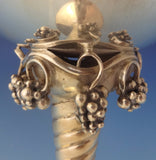 Blossom Sterling Silver Compote Raised Danish Jensen Style 3D Grape Motif #0082